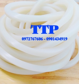dây ron silicone vuông màu trắng