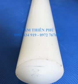 cây nhựa POM trắng phi 100
